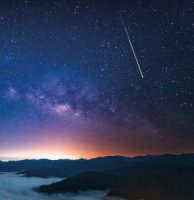 M&eacute;t&eacute;orites ciel nocture