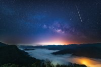 M&eacute;t&eacute;orites ciel nocture