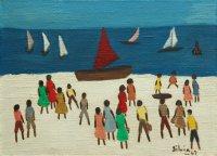Silvia de Leon Chaireo dite Silvia (1905-1987), Na praia (A la plage), 1969
